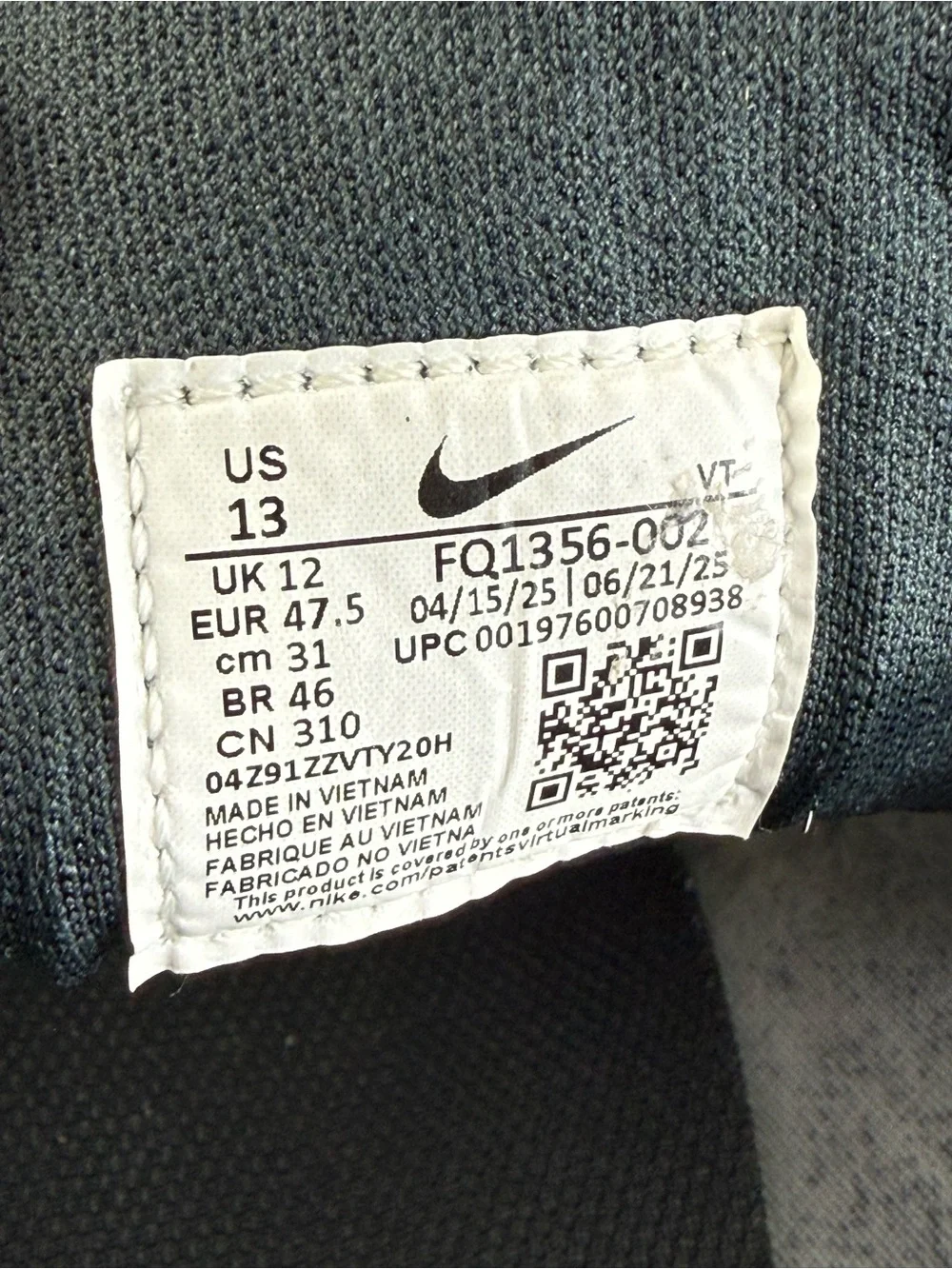 Nike Pegasus 41 GORE-TEX waterproof athletic sneaker shoes men’s size 13